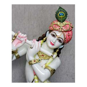 Makrana marbre seigneur Krishna meilleure Sculpture - Product Image 1