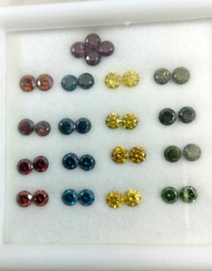 Kim Cương Tự Nhiên, Cao Cấp Vòng Cắt Mặt Kim Cương Lỏng Lẻo Màu Xanh Lá Cây 100% Kim Cương Tự Nhiên Igi Chứng Nhận Đá Tuyệt Vời Si3 I3 - Product Image 2