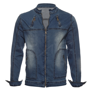 Chaqueta Vaquera Casual Estilo Trucker Vintage Lavada Streetwear Ajustada Unisex Venta al por Mayor Proveedor OEM ODM - Product Image 1