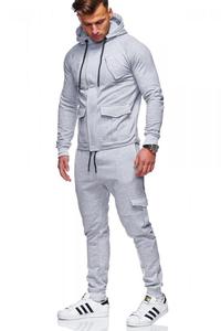 Ensemble de survêtement épais en molleton à col montant et coupe oversize pour homme, sweat-shirt chaud grande taille pour couple, idéal pour l'automne - Product Image 5
