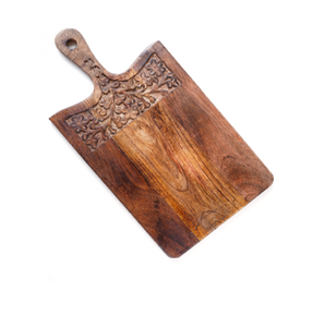 Tabla de cortar de madera natural de alta calidad, superficie de corte de madera maciza duradera, diseñada para una preparación diaria eficiente en la cocina. - Product Image 1