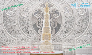 Éléments de porte de mariage tendances, cadre à l'arrière, pour élément de cérémonie de mariage, évacuation de l'eau, 1 pièce - Product Image 4