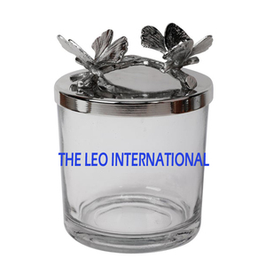 decorative Round shape different size Canisters Glass Kitchen Canister with Airtight Lid Glass <b>Storage</b> - Product Image 2