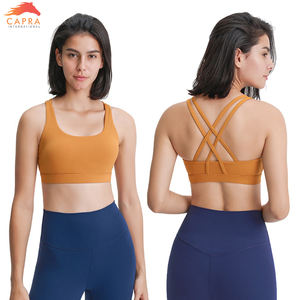 ¡Novedad de 2025! Conjunto de Fitness para mujer con Sujetador deportivo con cuello en U, Sujetador deportivo de Yoga de talla grande, estilo Simple para entrenamiento y Yoga - Product Image 6