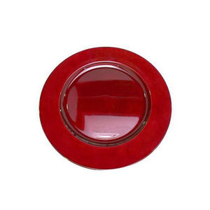 Plato de carga decorativo para boda, plato grande redondo de metal para servir, con textura martillada, mesa de comedor, plato cargador decorativo - Product Image 6