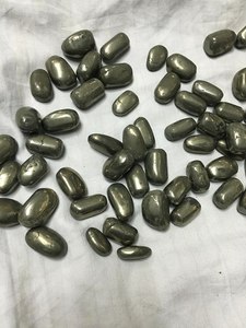 Pierres précieuses naturelles de pyrite dorée non percées, pierres roulées en vrac, vente en gros, approvisionnement en pierres précieuses pour la fabrication de bijoux et l'artisanat - Product Image 4