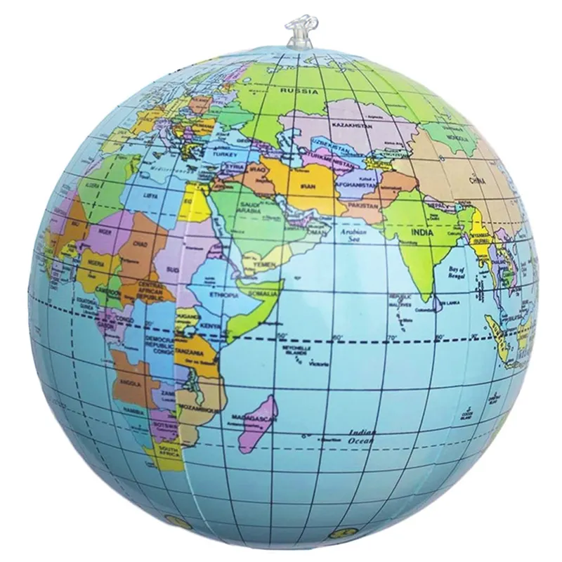 Şişme dünya küre dünya haritası öğretim coğrafya harita plaj topu çocuklar için