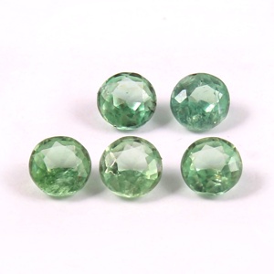หินไคยาไนต์ทรงกลมสีเขียวมิ้นท์ได้รับการรับรองคุณภาพสูงอัญมณีหลวมเจียระไนแบบธรรมชาติสำหรับการทำเครื่องประดับ - Product Image 2