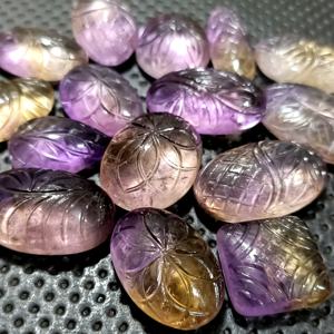 Ametrine แกะสลักทรงผสมอัญมณีหลวมแบบธรรมดาทรงหลวมทำเครื่องประดับขายส่งราคาต่อกะรัตคุณภาพที่น่าตื่นตาตื่นใจตามธรรมชาติ- - Product Image 3