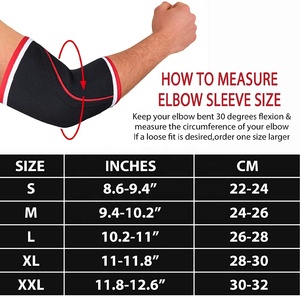 2025 Offre Spéciale Logo personnalisé haltérophilie 5mm coude manches en gros puissance levage Compression 7mm néoprène coude orthèse manchon - Product Image 5