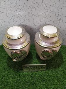 Urne de crémation en laiton d'ange pour cendres humaines cuivworld inde - Product Image 4