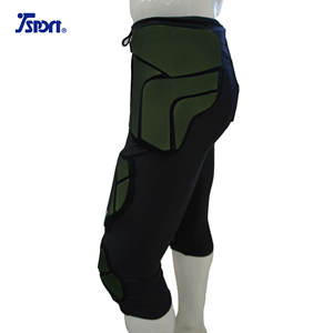 TSPORT-Pantalon intégré évacuant l'humidité pour football américain-Polyester noir/Nylon/Spandex - Product Image 6