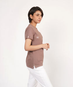 T-shirt de couleur unie impression de lettres personnalisée vente en gros de haute qualité hommes et femmes T-shirts à manches courtes et amples surdimensionnés - Product Image 2