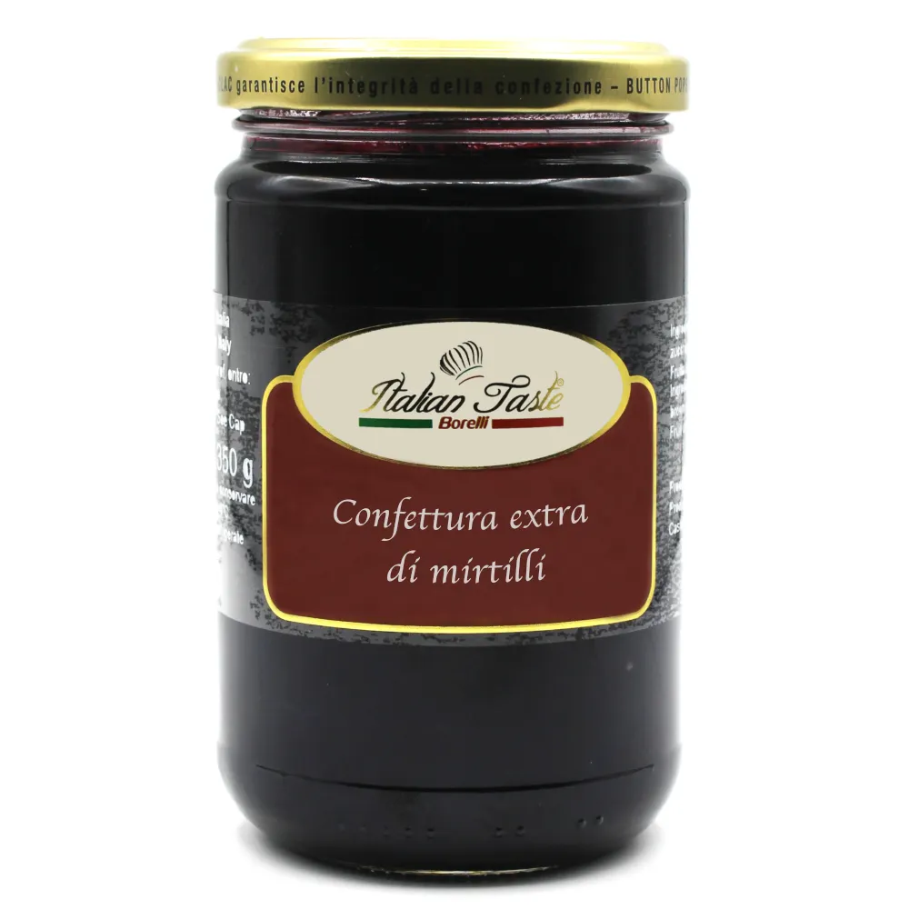 Tarro de jam de alta calidad, 350 g Extra, 80%, jam, fruta italiana sin GMO, para postre