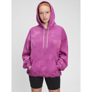 OEM-Sudadera con capucha de algodón orgánico para mujer, ropa deportiva de Color sólido, suelta, con hombros al descubierto, ajustada, personalizada - Product Image 6