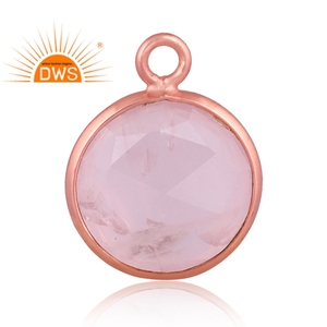 Fabricant de bijoux de charme de pierres précieuses de quartz rose naturel en argent sterling 925 - Product Image 3
