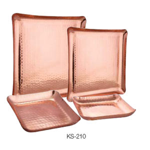 Nouvelle arrivée Plateau de service en cuivre au design classique Taille personnalisée Forme Couleur Utilise des ustensiles de cuisine Hôtel Restaurant - Product Image 1