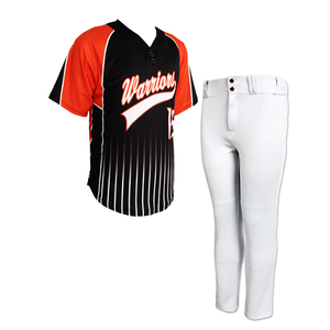 Jaune Fait sur commande Uniforme De Baseball Pour Jeunes/Maille Tissu Maillot De Baseball Et Courte Uniforme Ensemble - Product Image 1