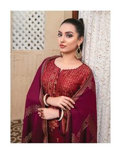 Haute qualité Shalwar Kameez costumes pour femmes Style pakistanais et indien Fine robe en lin en mousseline de soie brodée - Product Image 2