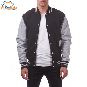 Chaqueta Universitaria de Béisbol Personalizada Directamente de Fábrica, Chaqueta Universitaria Unisex de Lana y Cuero de Primera Calidad para Hombre - Product Image 5