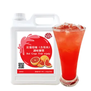 Fruit Concentrated Syrup Red Grapefruit Syrup with Pulp Taiwan