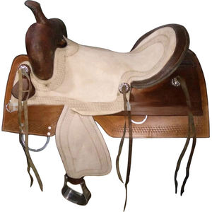 QUIERO VENDER Show Brown Western LEATHER Sillines en dos colores EN DÓLAR 65 TALLA 14 15 16 17 18 - Product Image 1