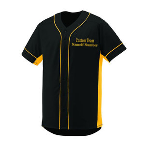 Jersey de béisbol con botones personalizados para hombre, venta al por mayor - Product Image 2