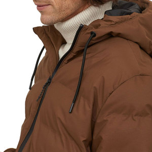 Chaqueta acolchada brillante cortavientos de diseño y colores personalizados para abrigo acolchado con capucha ecológico relleno de plumón ligero Unisex - Product Image 3