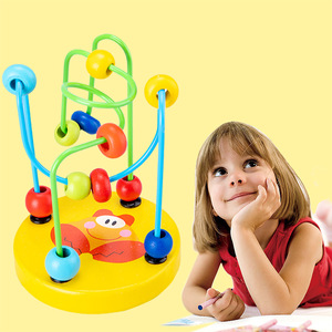 Giocattoli Educativi in Legno per <span class=keywords><strong>Bambini</strong></span>, Mini Perline Rotonde Creative, Gioco di Perline con Animali, Regali per <span class=keywords><strong>Bambini</strong></span> - Product Image 3