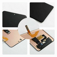 Layar sentuh LCD tampilan OLED dengan pengganti bingkai bezel untuk S22 Ultra
