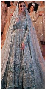 --NEW---BEAUTIFUL--<b>BRIDAL</b>--<b>JACKET</b> WITH LEHENGA---Dress W-ith Embellished in Crystal Glass Beads Stone Work for Wedding=2021 - Product Image 2