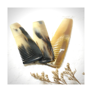 Peigne à cheveux en forme de corne de cargot blanc, pour hommes et femmes, peigne à oreilles large fait à la main avec logo personnalisé et bon marché, boutique - Product Image 1