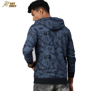 เสื้อฮู้ดดี้ผู้ชายคุณภาพเยี่ยม ผลิตตามสั่ง ผ้าฝ้าย 100% ดีไซน์ซิปทันสมัย กันน้ำ ระบายอากาศได้ดี แฟชั่นลำลองสำหรับฤดูหนาว - Product Image 4