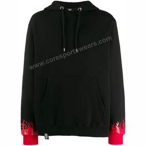 Sweat à capuche 100% coton pour hommes le plus vendu nouveau design imprimé par sublimation unie vêtements de rue pour l'hiver prix bon marché - Product Image 5