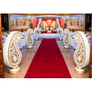 Fiber Carved Wedding Walkway Paisley Wedding Walkway Decor Paisley Panel Indian Wedding Aisleway Paisley Decoration - Product Image 1