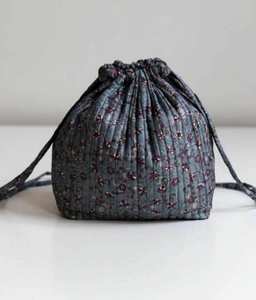 Élégant robuste fait à la main matelassé Floral imprimé Polyester tissu femmes multi-usage sac à bandoulière 3 pièces chaîne sac à main ensemble Polina - Product Image 1