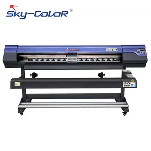 Tek I3200 kafa Skycolor SC-6160S rulodan ruloya eko-solvent yazıcı 1.6m