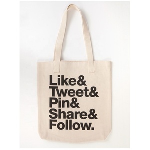 Bolsa de algodón cosmético personalizable de alta calidad, bolso de lona ecológico con asa, bolsas de compras reciclables, patrón de logotipo de letras - Product Image 1