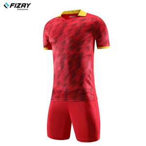 Meilleur uniforme de football en polyester en tissu pour l'équipe Couleur rouge par FIZAY ENTERPRISES - Product Image 2