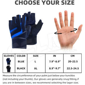 Guantes de levantamiento de pesas con logotipo personalizado, para gimnasio, ejercicio profesional, entrenamiento, Fitness, levantamiento de pesas - Product Image 6