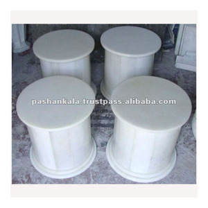 Support de Table en marbre blanc, objet décoratif, 5 pièces - Product Image 1
