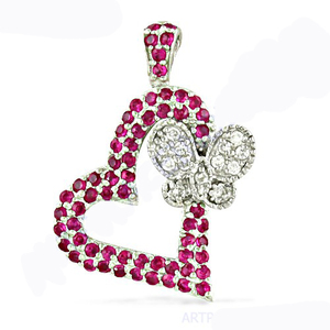 Suministro directo de fábrica, collares de joyería fina, colgante de corazón de Zirconia cúbica para niñas, accesorios de boda disponibles al mejor precio - Product Image 2
