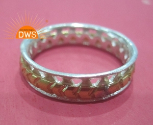 Indian Jewelry Manufacturer Handmade Design Fine Sterling Silver <b>Spinner</b> Band <b>Ring</b> Silver - Product Image 4
