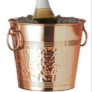 Grand Seau À Glace Rose Or Moderne Classique En Acier Inoxydable Partie De Mariage Tous Les Jours Bac À Glaçons - Product Image 1