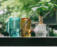 Pots d'arrosage de jardin en plastique Transparent 1l, fait main, arrosage exquise et décorative, Mini Arrosoir