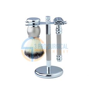 Juego de afeitar de acero inoxidable cromado Producto de maquinilla de afeitar Premium - Product Image 1