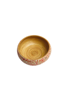 Natural Lacquer Spun <b>Bamboo</b> <b>Bowl</b> <b>Bamboo</b> Dried Seed Storage Box 100% Vietnamese Handicrafts - Product Image 6
