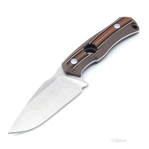 Cuchillo de caza de supervivencia al aire libre, herramienta múltiple, Bushcraft, Camping, acero inoxidable, espiga completa, personalizable, mango de acero de Damasco OEM - Product Image 1