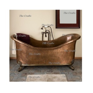 Bañera independiente de cobre sólido con bañera de forma personalizada de calidad superior a un precio asequible - Product Image 2