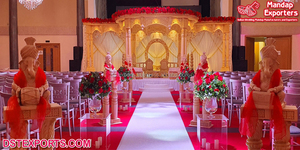 ตกแต่งมณฑปงานแต่งงานกลางแจ้งสุดอลังการ ตกแต่งมณฑปงานแต่งงานริมชายหาดสุดตระการตา งานแต่งงานขายดี งานอีเว้นท์งานแต่งงาน มณฑปสีทอง - Product Image 5